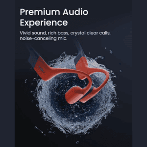 SHOKZ OpenSwim Pro bone conduction sport headphones IP68 waterproof wireless red